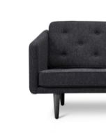 Billede af Fredericia Furniture 2002 No. 1 2 Pers. Sofa L: 143 cm - Hallingdal 180/Sortlakeret Eg