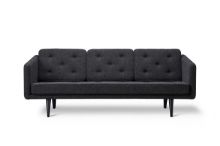 Billede af Fredericia Furniture 2003 No. 1 3 Pers. Sofa L: 206 cm - Hallingdal 180/Sortlakeret Eg