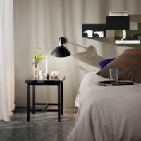 Billede af Warm Nordic Herringbone Tile Sidebord 40x40 cm - Pure White/Soft Black 