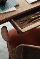 Billede af Warm Nordic Rúna Skrivebord L: 130 cm - Teak 