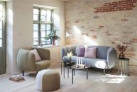 Billede af Warm Nordic From Above Bord Ø: 72 cm - Smoke Grey/Ocean Blue