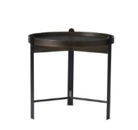 Billede af Warm Nordic Compose Bord Ø: 50 cm - Smoked Oak/Black 