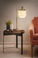 Billede af Warm Nordic Compose Bord Ø: 50 cm - Smoked Oak/Brass/Black 