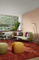 Billede af Warm Nordic Compose Bord Ø: 50 cm - White Oil Oak/Black