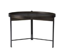 Billede af Warm Nordic Compose Bord Ø: 70 cm - Smoked Oak/Black