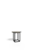 Billede af New Works Florence Side Table Ø: 50 cm - Gris Du Marais / Iron Black 