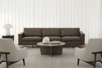 Billede af Fredericia Furniture 1960 Tableau Sofabord Ø: 100 cm - Dark Atlantico Limestone