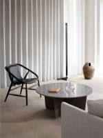 Billede af Fredericia Furniture 1960 Tableau Sofabord Ø: 100 cm - Dark Atlantico Limestone