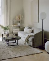 Billede af New Works Florence Coffee Table Ø:90 cm - Black Marquina Marble / Iron Black