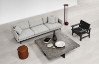 Billede af Fredericia Furniture 1965 Tableau Sofabord 140x140 cm - Dark Atlantico Limestone