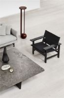 Billede af Fredericia Furniture 1965 Tableau Sofabord 140x140 cm - Dark Atlantico Limestone