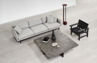 Billede af Fredericia Furniture 1965 Tableau Sofabord 140x140 cm - Dark Atlantico Limestone