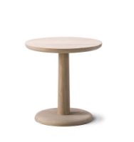 Billede af Fredericia Furniture 1290 Pon Sofabord Ø: 45 cm - Sæbebehandlet Eg
