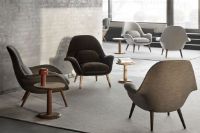 Billede af Fredericia Furniture 1290 Pon Sofabord Ø: 45 cm - Sæbebehandlet Eg