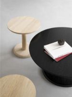 Billede af Fredericia Furniture 1290 Pon Sofabord Ø: 45 cm - Sæbebehandlet Eg