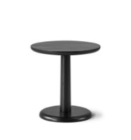Billede af Fredericia Furniture 1290 Pon Sofabord Ø: 45 cm - Sortlakeret Eg