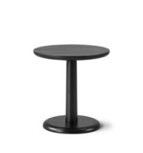 Billede af Fredericia Furniture 1290 Pon Sofabord Ø: 45 cm - Sortlakeret Eg