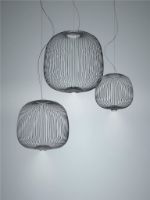 Billede af Foscarini Spokes 2 Piccola MyLight Pendant Ø: 34 cm - Grafite