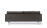 Billede af Fredericia Furniture 5652 Calmo 2 Pers. Sofa 95 L: 200 cm - Omni 377 Dark Brown Læder/Matkrom Stel