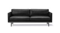 Billede af Fredericia Furniture 5652 Calmo 2 Pers. Sofa 95 L: 200 cm - Sort Primo Læder/Sortlakeret Stel