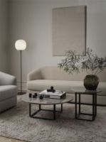 Billede af New Works Florence Coffee Table Ø:90 cm - Gris du Marais / Iron Black 