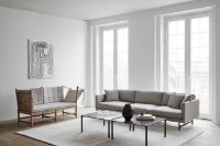 Billede af Fredericia Furniture 5623 Calmo 3 Pers. Sofa L: 250 cm - Sunniva 717/Røget Eg