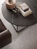 Billede af Wendelbo Circle Coffee Table Ø: 100 cm - Brown Emperador Marble/Brass