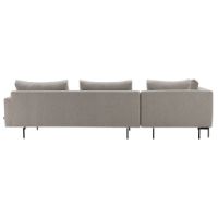Billede af Wendelbo Edge V.2 Venstrevendt Hjørnesofa 289 x 229 cm - Soft 2/Sort Lakeret Stål