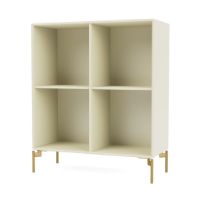 Billede af Montana Selection 1112 Show Bogreol med ben 69,6x69,6x30 cm - 150 Vanilla / Brass
