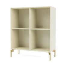 Billede af Montana Selection 1112 Show Bogreol med ben 69,6x69,6x30 cm - 150 Vanilla / Brass
