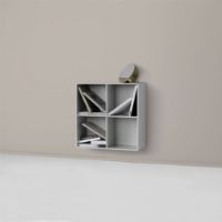 Billede af Montana Selection 1112 Show Bogreol med ben 69,6x69,6x30 cm - 150 Vanilla / Brass