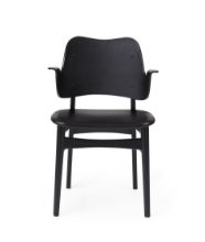 Billede af Warm Nordic Gesture Chair SH: 46 cm - Beech/Black Leather