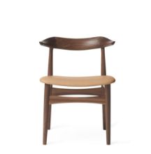 Billede af Warm Nordic Cow Horn Spisebordsstol SH: 46 cm - Walnut/Nature