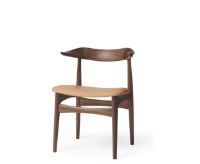 Billede af Warm Nordic Cow Horn Spisebordsstol SH: 46 cm - Walnut/Nature