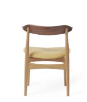 Billede af Warm Nordic Cow Horn Spisebordsstol SH: 46 cm - Walnut/Oak/Vanilla