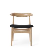 Billede af Warm Nordic Cow Horn Spisebordsstol SH: 46 cm - Oak/Black