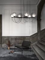 Billede af HANDVÄRK FURNITURE Globe 6 Lysekrone Ø: 132 cm - Sort