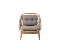 Billede af Cane-line Outdoor Strington Loungestol inkl. AirTouch Hyndesæt SH: 40 cm - Natural/Teak m. Weave 