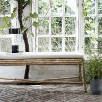 Billede af House Doctor Sedeo Bænk med pude SH: 45 cm - Natural