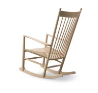 Billede af Fredericia Furniture 16000 J16 Wegner Gyngestol SH: 42 cm - Sæbebehandlet Eg/Naturfarvet Flet