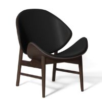 Billede af Warm Nordic The Orange Lounge Chair SH: 38 cm - Smoked/Black 
