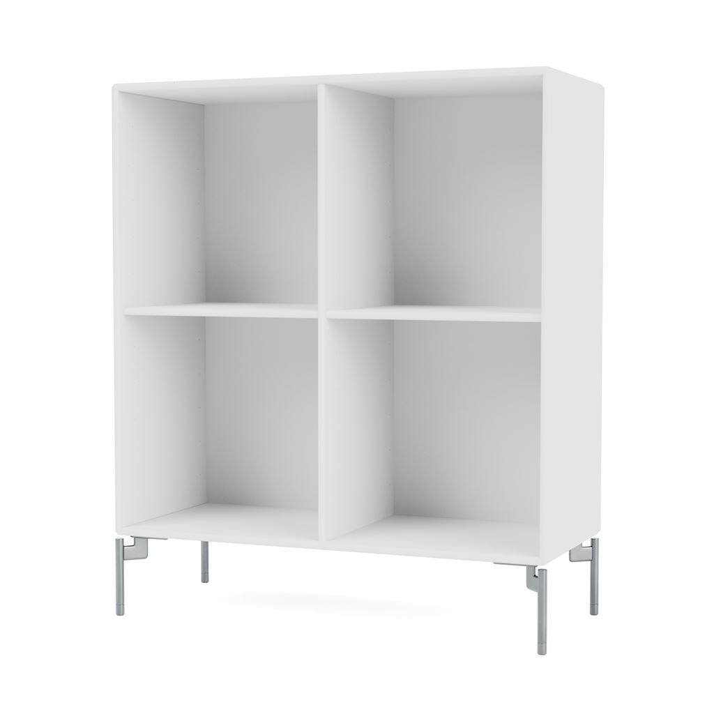 Billede af Montana QS Selection 1112 Show Bogreol med ben 69,6x69,6x30 cm - 101 New White / Chrome