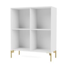 Billede af Montana QS Selection 1112 Show Bogreol med ben 69,6x69,6x30 cm - 101 New White / Brass