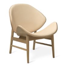 Billede af Warm Nordic The Orange Lounge Chair SH: 38 cm - Oak/Nude