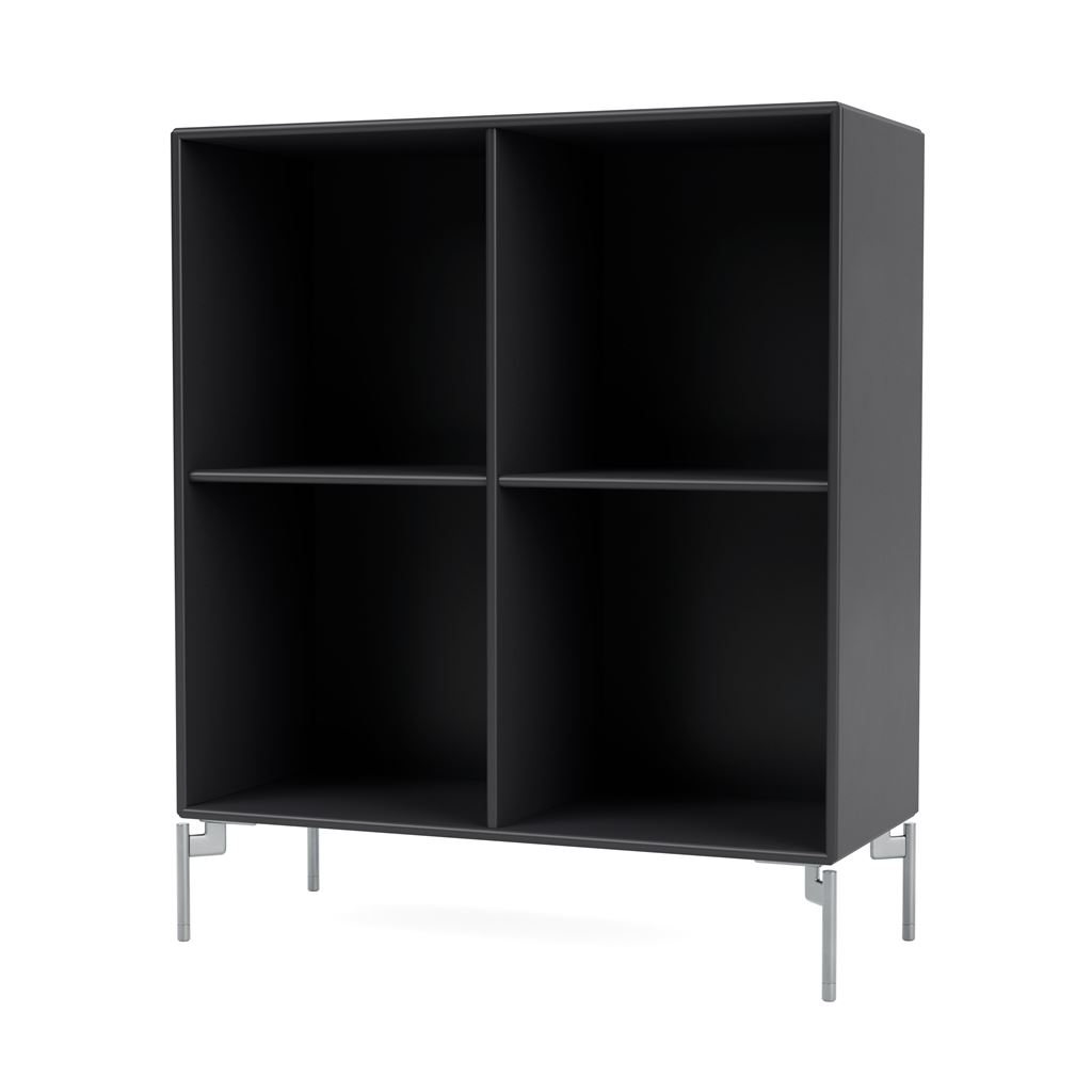 Billede af Montana Selection 1112 Show Bogreol med ben 69,6x69,6x30 cm - 04 Anthracite / Chrome
