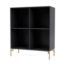 Billede af Montana Selection 1112 Show Bogreol med ben 69,6x69,6x30 cm - 04 Anthracite / Brass
