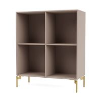 Billede af Montana Selection 1112 Show Bogreol med ben 69,6x69,6x30 cm - 137 Mushroom / Brass