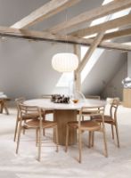 Billede af Vipp 495 Cabin Round Table Ø: 150 cm - Light Oak/Jura Marble 