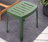 Billede af Cane-line Outdoor Cut Skammel H: 40 cm - Dark Green Aluminium