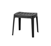 Billede af Cane-line Outdoor Cut Skammel H: 40 cm - Black Aluminium
